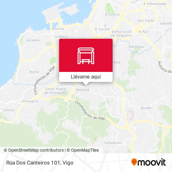 Mapa Rúa Dos Canteiros 101