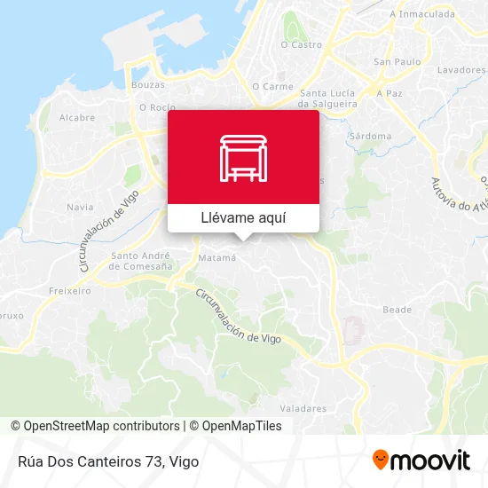 Mapa Rúa Dos Canteiros 73