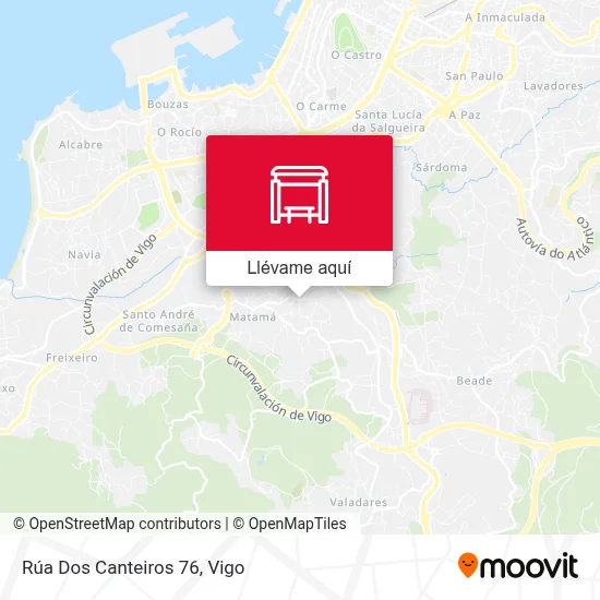 Mapa Rúa Dos Canteiros 76