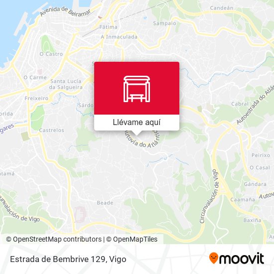 Mapa Estrada de Bembrive 129