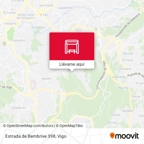 Mapa Estrada de Bembrive 398