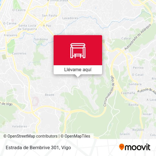Mapa Estrada de Bembrive 301