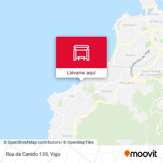 Mapa Rúa de Canido 135