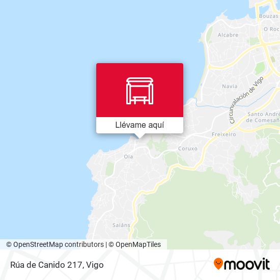 Mapa Rúa de Canido 217