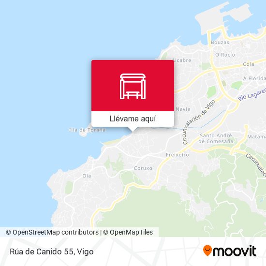 Mapa Rúa de Canido 55