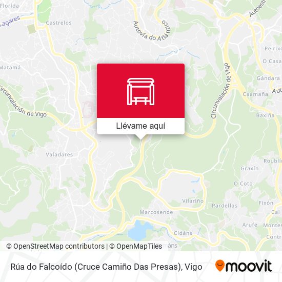 Mapa Rúa do Falcoído (Cruce Camiño Das Presas)