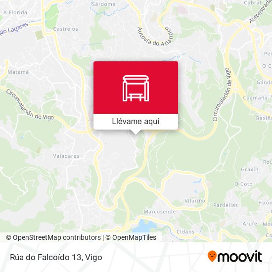 Mapa Rúa do Falcoído 13