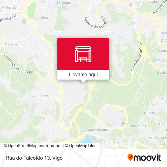 Mapa Rúa do Falcoído 13
