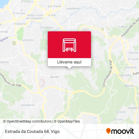 Mapa Estrada da Coutada 68