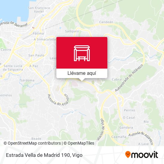 Mapa Estrada Vella de Madrid 190
