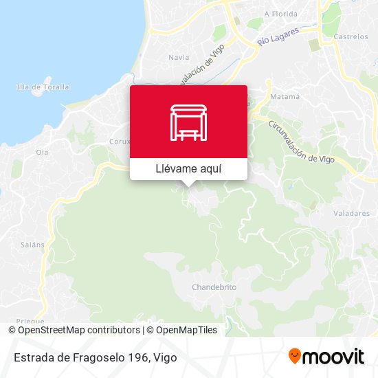 Mapa Estrada de Fragoselo 196