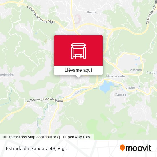 Mapa Estrada da Gándara 48