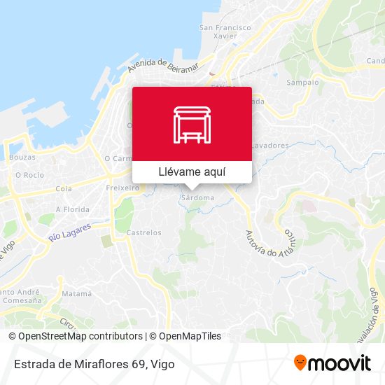 Mapa Estrada de Miraflores 69