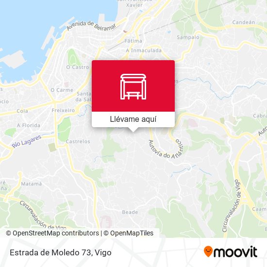 Mapa Estrada de Moledo 73