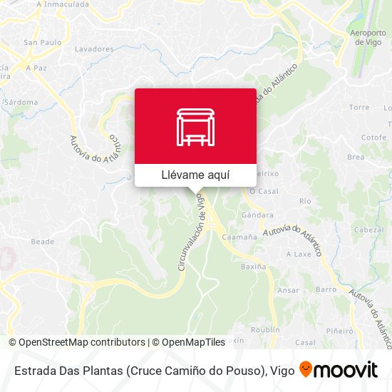 Mapa Estrada Das Plantas (Cruce Camiño do Pouso)