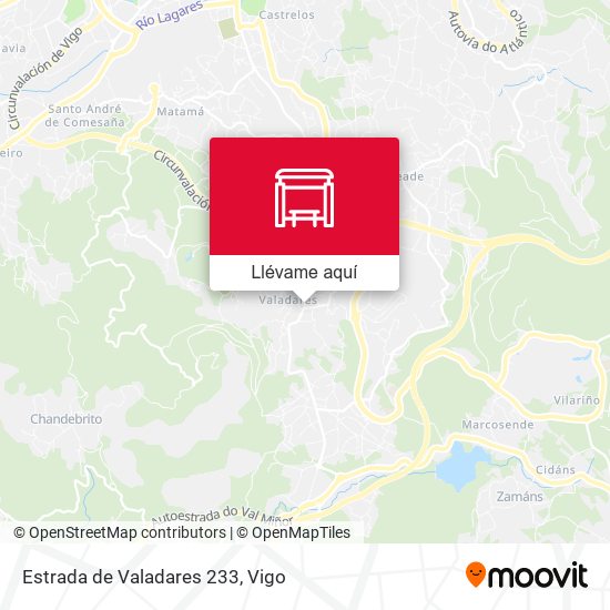 Mapa Estrada de Valadares 233