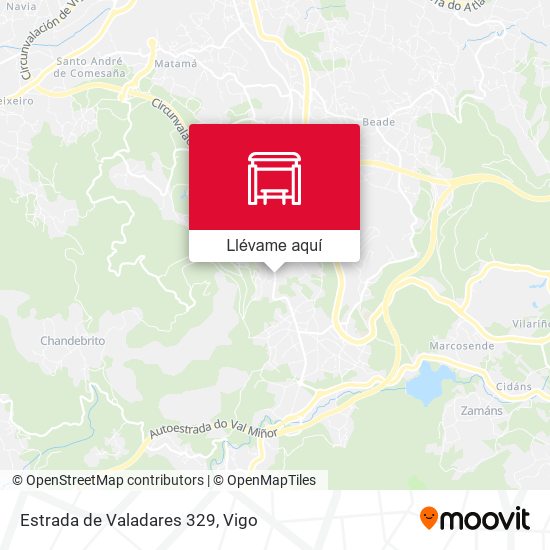 Mapa Estrada de Valadares 329