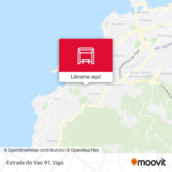 Mapa Estrada do Vao 91