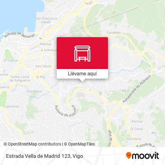 Mapa Estrada Vella de Madrid 123