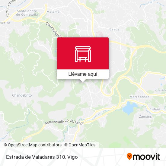 Mapa Estrada de Valadares 310