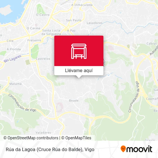 Mapa Rúa da Lagoa (Cruce Rúa do Balde)