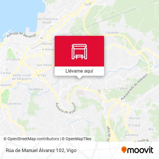 Mapa Rúa de Manuel Álvarez 102