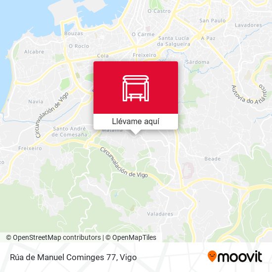 Mapa Rúa de Manuel Cominges 77