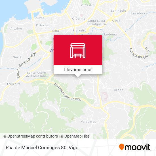 Mapa Rúa de Manuel Cominges 80