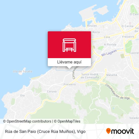 Mapa Rúa de San Paio (Cruce Rúa Muíños)