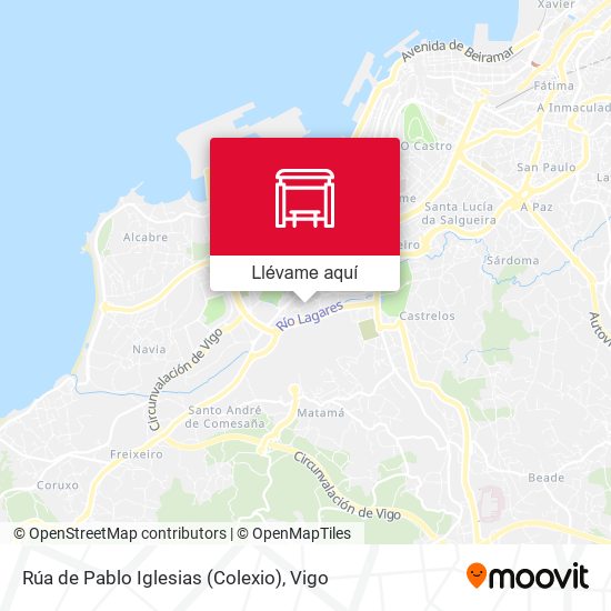 Mapa Rúa de Pablo Iglesias (Colexio)