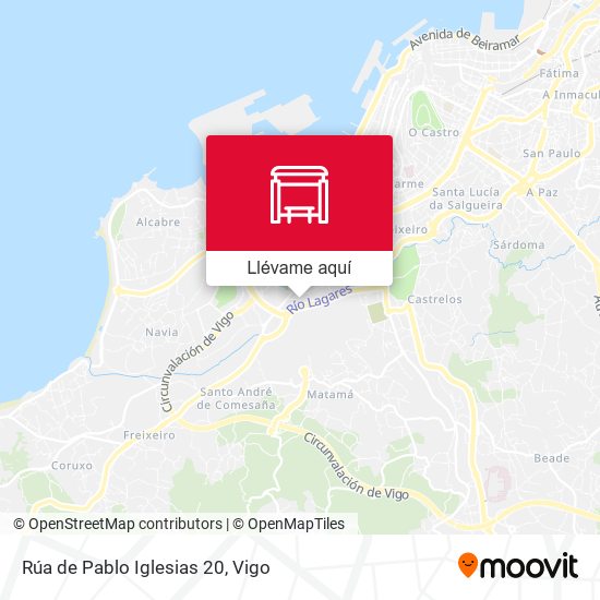 Mapa Rúa de Pablo Iglesias 20