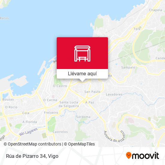 Mapa Rúa de Pizarro 34