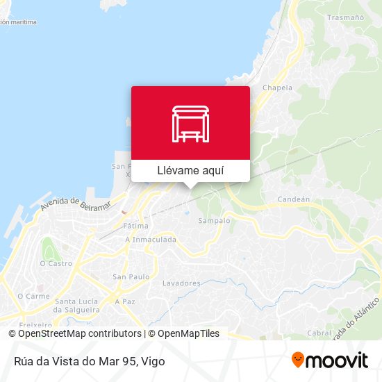 Mapa Rúa da Vista do Mar 95