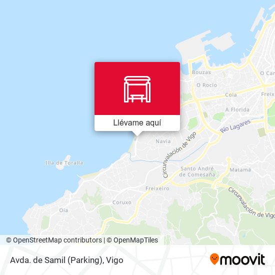 Mapa Avda. de Samil (Parking)