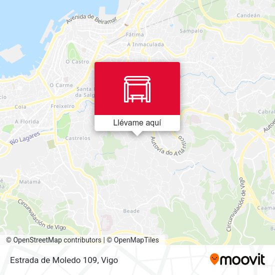 Mapa Estrada de Moledo 109
