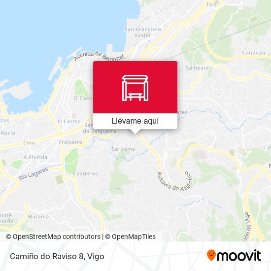 Mapa Camiño do Raviso 8