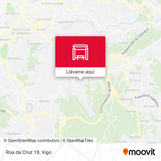 Mapa Rúa da Cruz 18