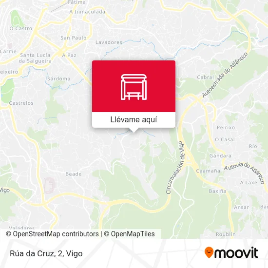 Mapa Rúa da Cruz, 2