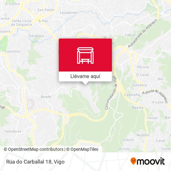 Mapa Rúa do Carballal 18
