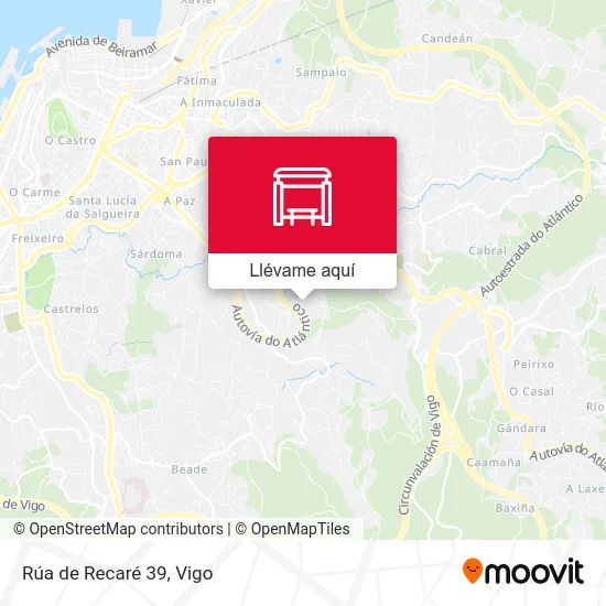 Mapa Rúa de Recaré 39