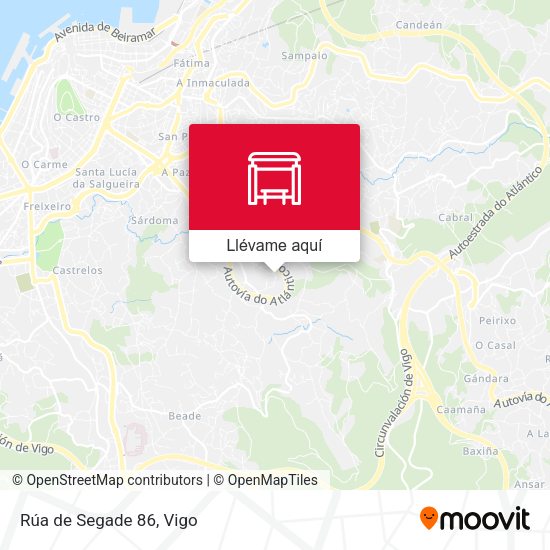 Mapa Rúa de Segade 86