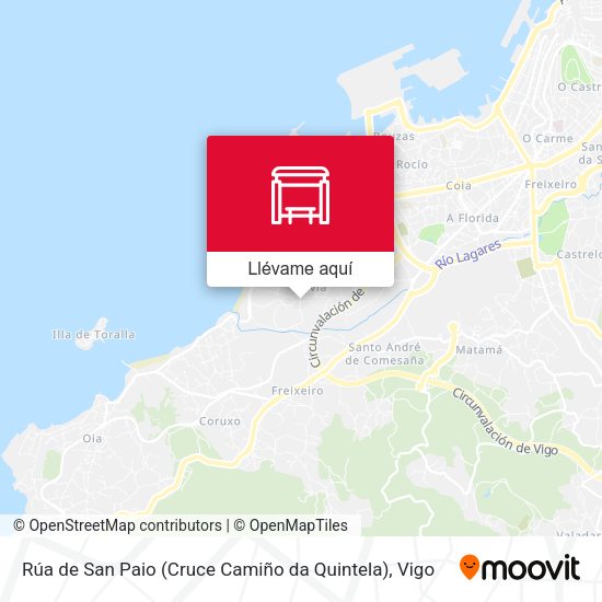 Mapa Rúa de San Paio (Cruce Camiño da Quintela)