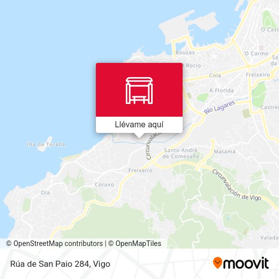 Mapa Rúa de San Paio 284