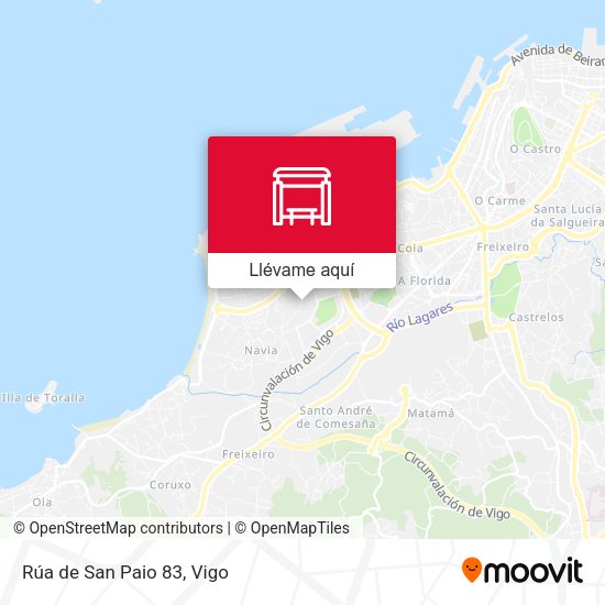 Mapa Rúa de San Paio 83