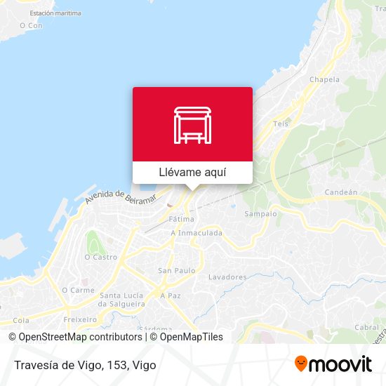 Mapa Travesía de Vigo, 153