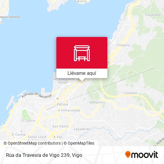 Mapa Rúa da Travesía de Vigo 239