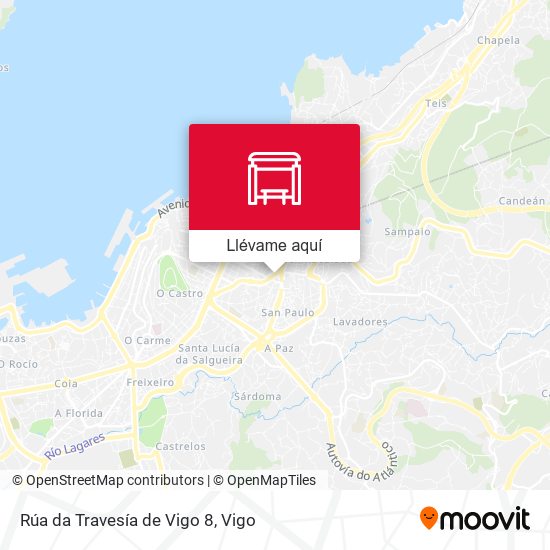 Mapa Rúa da Travesía de Vigo 8