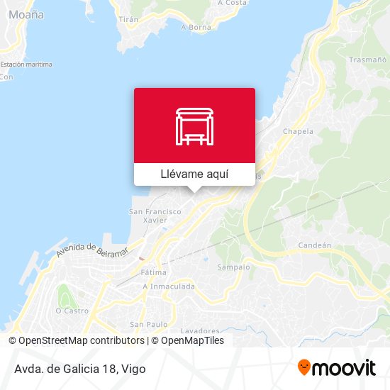 Mapa Avda. de Galicia 18