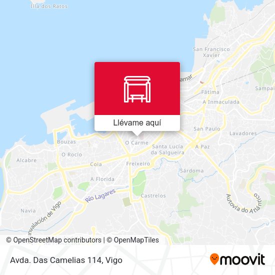 Mapa Avda. Das Camelias 114