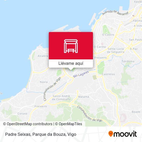Mapa Padre Seixas, Parque da Bouza